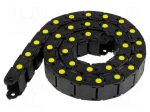 Cable chain | Series: Medium | Bend.rad: 40mm | L: 990mm | Colour: black