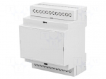 Enclosure: for DIN rail mounting | Y: 90.2mm | X: 71mm | Z: 57.5mm | ABS