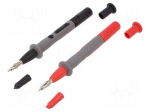 Test probe | 15A | red and black | Socket size: 4mm