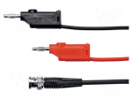 Test lead | Len: 1m | red and black | Band: &le;1GHz | Insulation: PVC