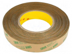 Tape: fixing | W: 25mm | L: 55m | Thk: 0.13mm | double-sided | acrylic