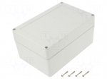 Enclosure: multipurpose | X: 120mm | Y: 180mm | Z: 90mm | ZP | light grey
