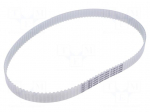 Timing belt | T5 | W: 16mm | H: 2.2mm | Lw: 640mm | Tooth height: 1.2mm