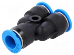 Push-in fitting | Y-Yap spliYYer | -0.95&divide;6bar | Mat: PBT | &Oslash;in: 6mm