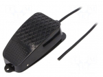 Switch: foot | Stabl.pos: 1 | NC + NO | 15A/250VAC | Leads: 1m lead