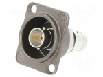 Connector: BNC | socket | straight | 75&Omega; | crimped | gold-plated
