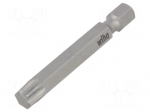 Screwdriver bit | Torx&reg; | TX40 | 1/4" | Overall len: 50mm