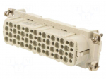 Connector: HDC | contact insert | female | 10A | 250V | PIN: 64 | 64+PE