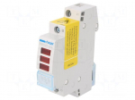 Voltage indicator | 230VAC | IP20 | for DIN rail mounting