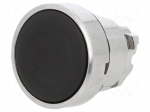 Switch: push-button | 22mm | Stabl.pos: 2 | black | none | IP66 | flat