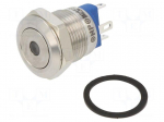 Switch: vandal resistant | Pos: 2 | SPST-NO | 2A/36VDC | IP65 | OFF-(ON)