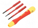 Screwdriver: precision-set | insulated,precision | PH0,PZ0,SL 2