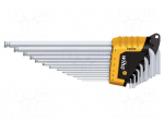Wrench: hex key-set | Chrom-vanadium steel | 13pcs.
