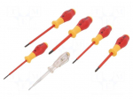 Screwdriver: insulated-set | insulated | Phillips,slot | ERGONIC&reg;