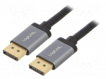 Cable | DisplayPort plug,both sides | DisplayPort 1.2 | 1m | black
