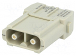 Connector: HDC | module | male | 40A | 1000V | Han-Modular&reg; | PIN: 2