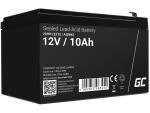 Green Cell AGM VRLA 12V 10Ah hooldusvaba aku UPS-i seadmetele