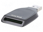 Card reader: memory | USB A plug | USB 3.0 | SD,SDHC,SDXC | black
