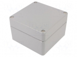 Enclosure: multipurpose | X: 140mm | Y: 140mm | Z: 90mm | ALUEIN-RJ | grey