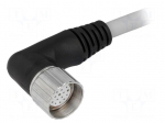 Cable: for sensors/automation | M23 | PIN: 19 | angled | 5m | plug | 7.5A