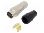Connector: circular | push-pull | plug | PIN: 6 | 2A | HR10 | soldering