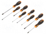 Screwdriver: universal-set | Phillips,slot | 8pcs.