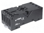 Socket | PIN: 8 | 10A | 250VAC | on panel,for DIN rail mounting | octal