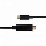 Cable DELTACO USB-C - miniDisplayPort, 4K UHD, gold plated, 1m, black / USBC-DP102-K / R00140014