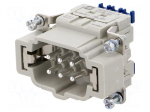 Connector: HDC | contact insert | male | 16A | 500V | Han&reg; ES Press