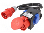Connector: AC supply 3-phase | splitter | 16A | 400VAC | IEC 60309