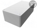 Enclosure: multipurpose | X: 66mm | Y: 121mm | Z: 40mm | 1590W | aluminium
