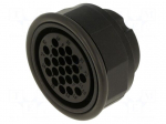 Connector: circular | female | contact insert | UIC558 | PIN: 22 | 10A