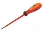 Screwdriver: insulated | slot | 3x0.5mm | Blade length: 100mm | 1kVAC