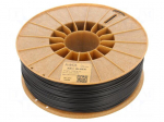 Filament: ABS+ | 1.75mm | black | 230&divide;270&deg;C | 1kg | Table temp: 80&divide;110&deg;C