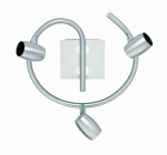 Trio-Lighting Michael 3-pc GU10 brushed steel round virziena gaismeklis