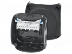 Enclosure: junction box | X: 104mm | Y: 104mm | Z: 70mm | IP66 | black