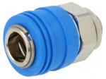 Connector socket | -0.95&divide;12bar | Thread: G 1/4" | Thread: outside
