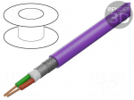 Wire | 1x2x22AWG | stranded | Cu | Insulation: PVC | violet | 305m | 1000ft