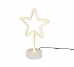 TRIO-Lighting Star LED balta galda lampa zvaigzne