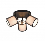 Trio-Lighting Burton 3-pc E14 matt black virziena gaismeklis