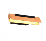 Trio-Lighting Kerala LED  matt black/wood sienas lampa