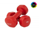 Tunturi Vinyl Dumbbells 3.0kg, Red, 2pcs