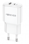 Forever TC-01-20AC Charger PD / QC / USB-C / 1USB / 20W