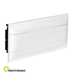 Praktibox S plastik. jaotus 1x22 mod. z/a ilma reg. tugev valge uks IP40