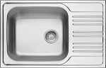 1-bowl steel sink with drainer
