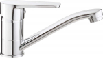 Basin mixer with swivel spout