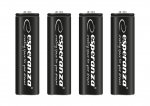 Patareid, akud, toiteplokid ja adapterid // AA, AAA ja muud suurused patareid, laadijad &ndash; saadaval tellimiseks // EZA106 Esperanza akumulatorki ni-mh aa high-capacity 2600mah 4szt czarne