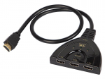 &Uuml;hendused // Different Audio, Video, Data connection plug and sockets // 92-169# Rozgałęźnik hdmi wtyk hdmi- 3 gniazda hdmi