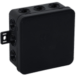 Uued tooted // Puszka n/t CLICK, IP54, 12 przepust&oacute;w, 85x85x41mm, czarna, 50 szt.