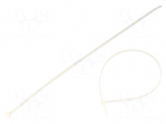 Cable tie | L: 300mm | W: 3.5mm | natural | polyamide | 100pcs | -35&divide;85&deg;C